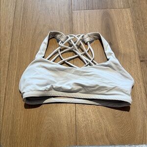 Lululemon Athletica Beige Strappy Sports Bra